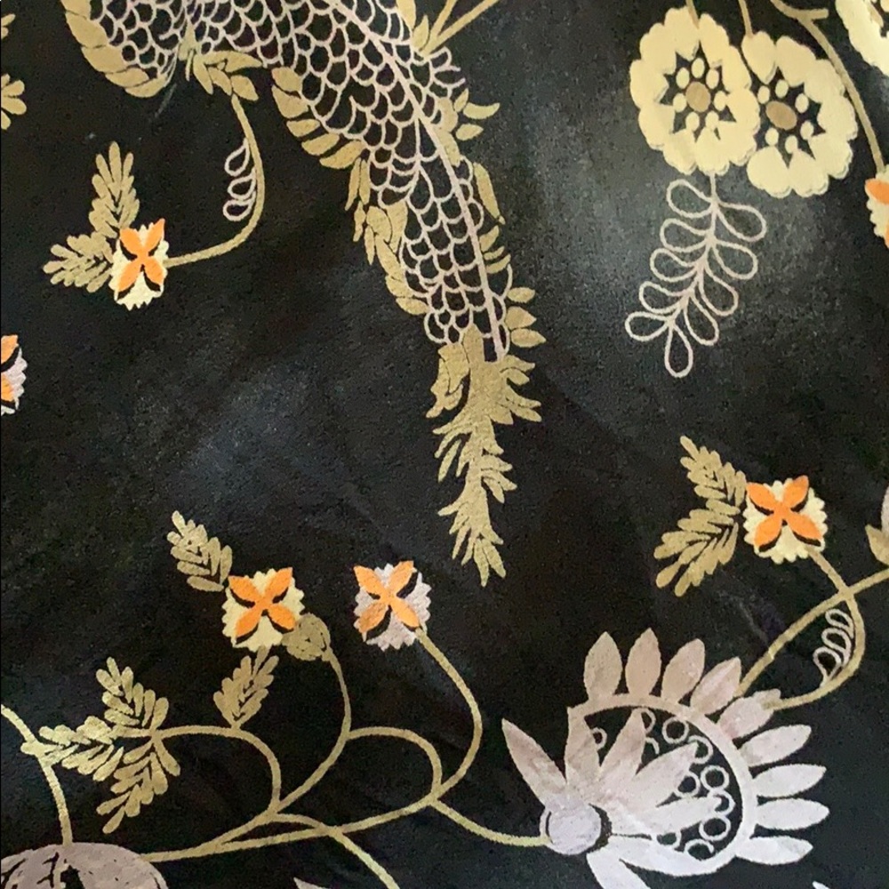 Reformation Black and Purple Floral Wrap Dress sz XS - Picture 8 of 12